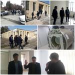 بازدید معاونت محترم توسعه و مدیریت منابع انسانی دانشگاه ، مدیر یت محترم منابع فیزیکی و نظارت بر طرحهای عمرانی