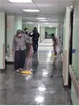 پیشرفت کاری فاز دوم بیمارستان امام خمینی ره  وتمیز کردن بخشها1399/10/22