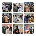 بازدید مدیریت بیمارستان حضرت امام خمینی (ره) و کارشناسان همراه  از تمام بخش های بیمارستان و تبریک سال نو