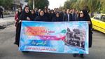 راهپیمایی پرشورکارکنان بیمارستان امام خمینی ره درروز 13ابان
