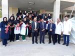 برگزاری مراسم روز ماما دردفتر ریاست بیمارستان باحضور ریاست بیمارستان /حراست محترم ومسئول اموراداری شبکه وپرسنل مامایی