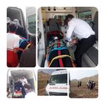 حضور فعال پرسنل فوریتهای پزشکی آقایان علی پاسار و یوسف آقایی در حادثه سقوط از ارتفاع یک خانم ۳۰ ساله در کوههای منطقه شیان1401/01/13